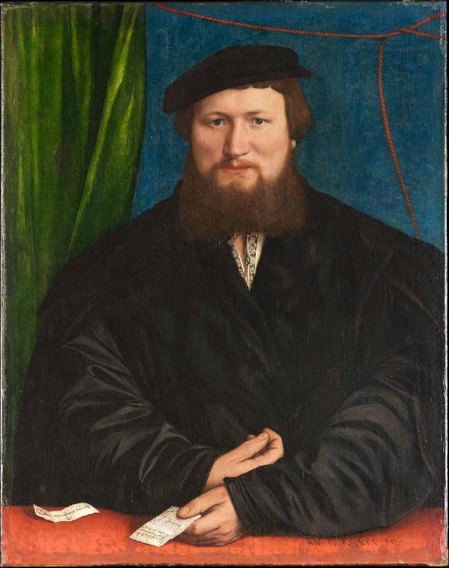 Hans holbein the younger Portrait of Derich Berck Spain oil painting art